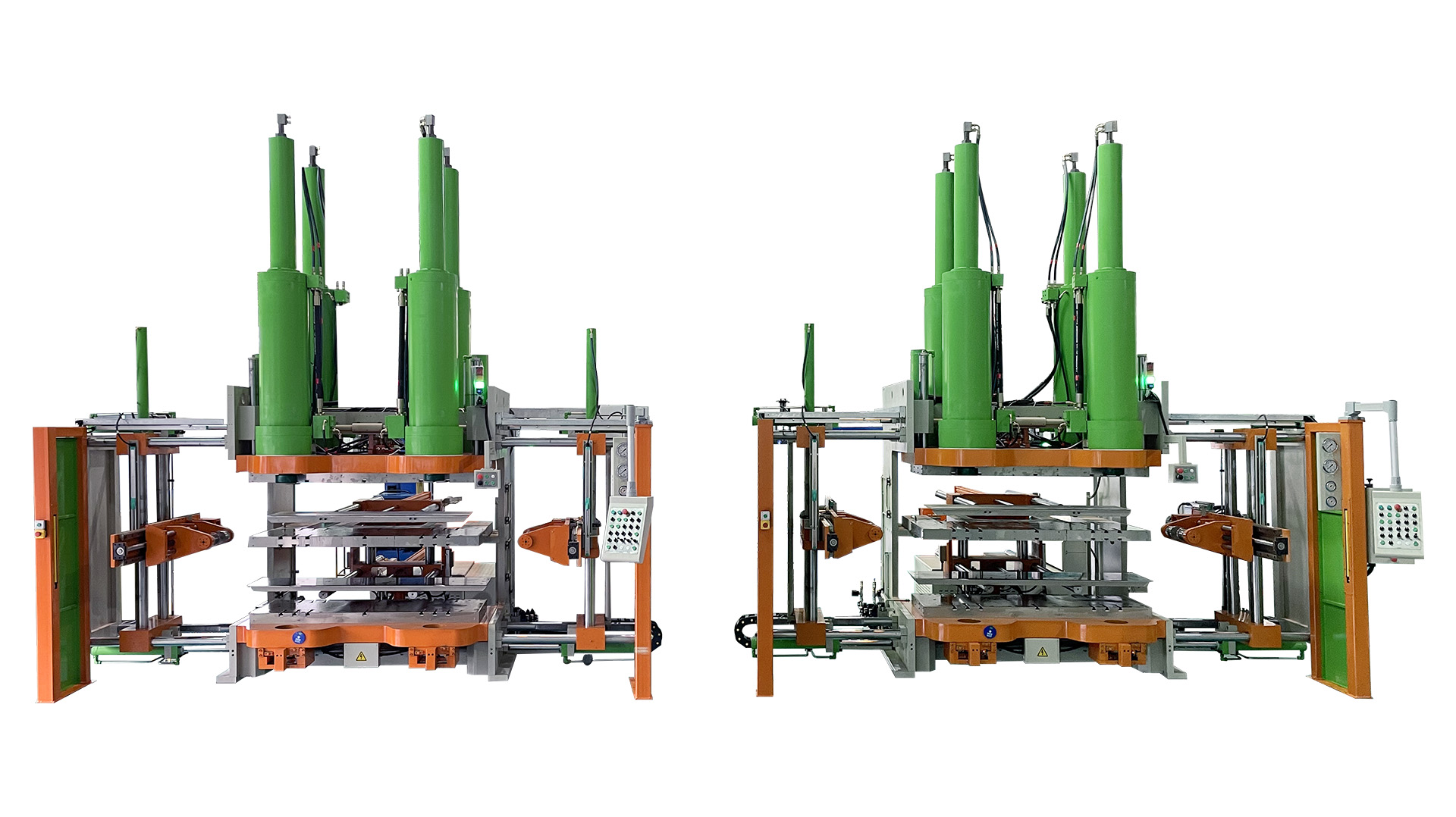 Automated rubber track machine